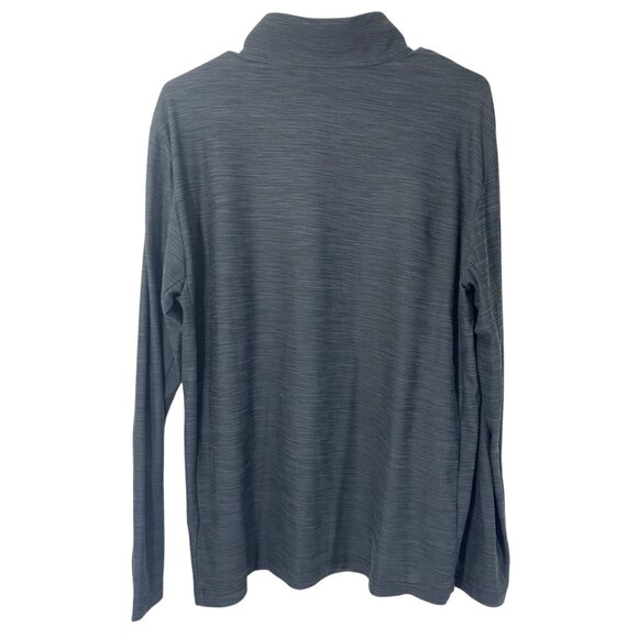 Nike Mens Sweatshirt Large Dri-Fit Gray 1/4 Zip Long Sleeve Pullover Activewear - Picture 2 of 6